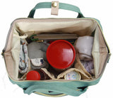 Wickelrucksack Uni von oben mit Inhalt bepackt