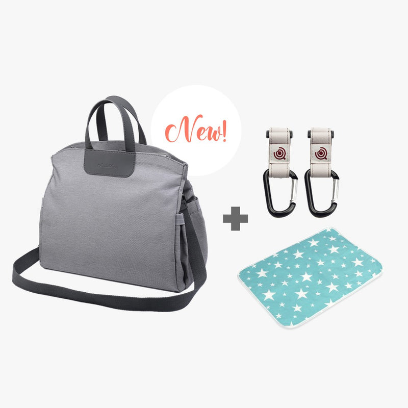 Wickelhandtaschen-Set Chic mit Wickelhaken und Wickelunterlage