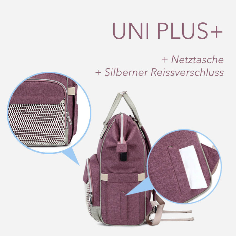 Wickelrucksack Uni Plus+ Set mit USB Anschluss